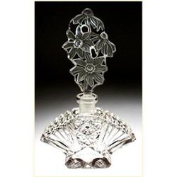 CZECH VINTAGE CUT CRYSTAL FIGURAL PERFUME #2345617