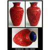 Image 1 : CHINESE CARVED CINNABAR VASE OR038 #2345648