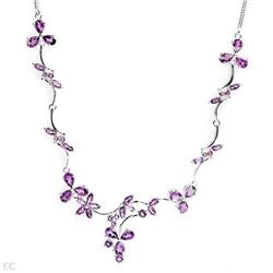 New    Purple Amethyst   Ladies Necklace #2345729