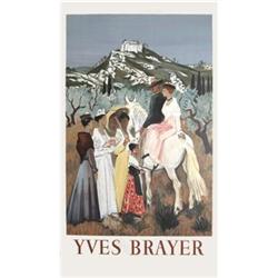 Yves Brayer Sunday horse rides Lithograph #2346090