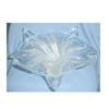 Image 1 : Large Crystal & Frosted Glass Bowl #2346400