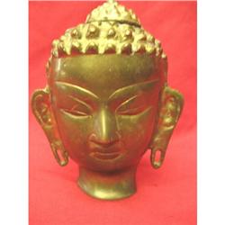 Nice antique Brass Oriental Head #2346461