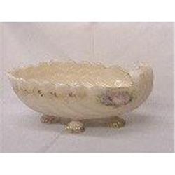 Pink glass Shell form footed Candy dish #2346468