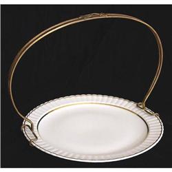 Limoges Porcelain and Bronze Handled Plate #2346528