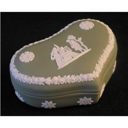 Wedgwood Green Jasperware Box #2346536