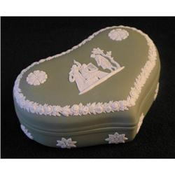 Wedgwood Green Jasperware Box #2346536