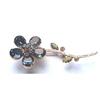 Image 1 : Exceptional blue rhinestone flower pin #2346592