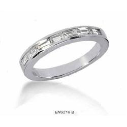 Baguette diamond wedding band Baguettes wedding#2346643