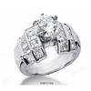 Image 1 : White Gold DIAMOND ENGAGEMENT RING 3.60 cts! #2346658