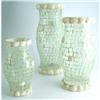 Image 1 : Mosaic Glass Hurricanes with Shell Motif #2346832