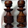 Image 1 : Carved Candlestick Holders #2347101