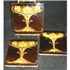 Image 1 : Set of 3 Art Nouveau Tiles #2347131