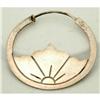 Taxco Mexico Sterling CMR Hoop Earrings Sunset #2347153