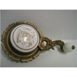 Victorian Gilded Bronze Porcelain Bell Pull #2347249