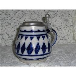 German Salt Glaze Lidded Stein  #2347276