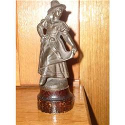 Spelter Welsh Girl c1890 #2347297