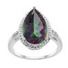 5.55 CTW Mystic Topaz & Diamond Ring 10K White Gold - REF-34K8W