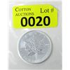 Image 1 : 1 Oz .9999 Silver 2005 Canadian Maple Leaf Coin