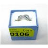 Image 2 : Emerald & Diamond Crossover Design Ring