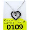 Image 1 : Reversible Heart Pendant Set with 2 Diamonds