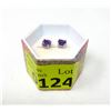 Image 2 : New Sterling Silver Amethyst Earrings