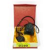 Image 1 : Carved Asian Tigers Eye Pendant & Jade Buddha