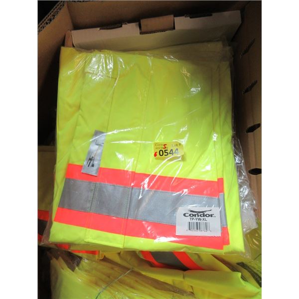 5 New Condor Hi-Viz Rain Pants - XL