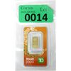 Image 1 : 1 Gram 2020 Diwali .9999 Fine Gold Bar