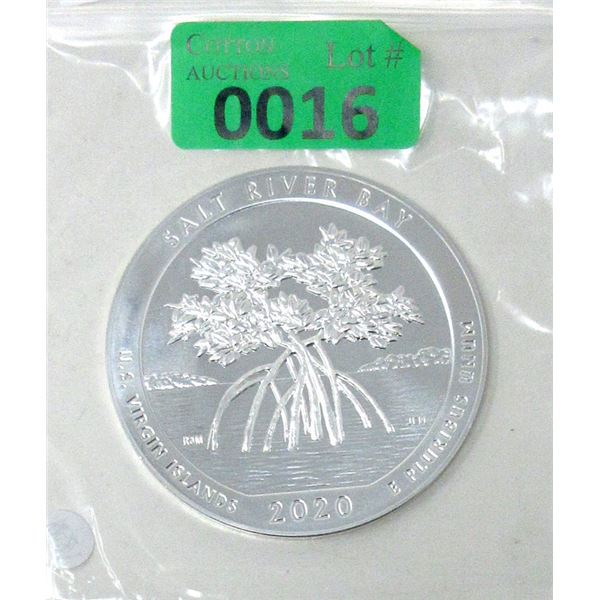 5 Oz. .999 Silver 2020 US Mint Virgin Island Coin