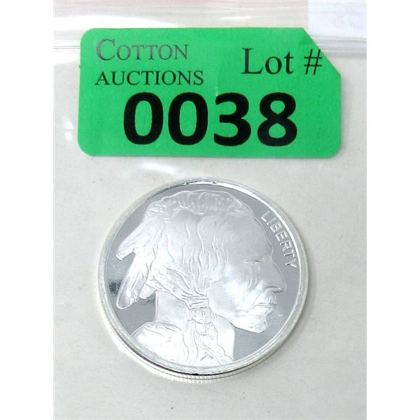 1 Oz .999 Fine Silver First Nations/Buffalo Round