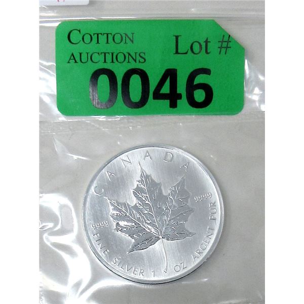 1 Oz .9999 Silver 2006 Canadian Maple Leaf Coin