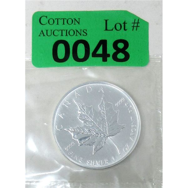 1 Oz .9999 Silver 2006 Canadian Maple Leaf Coin