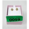 Image 2 : New 14 KT Gold Sparkle Ball Stud Earrings