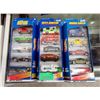 Image 1 : Three 1998 Hot Wheels 5 Packs of Vehicles