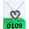 Image 1 : Reversible Heart Pendant Set with 2 Diamonds