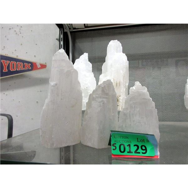 5 Selenite Healing Towers (Satin Spar)