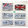 Image 1 : 4 Ontario 1970s License Plates & 2 Metal Signs