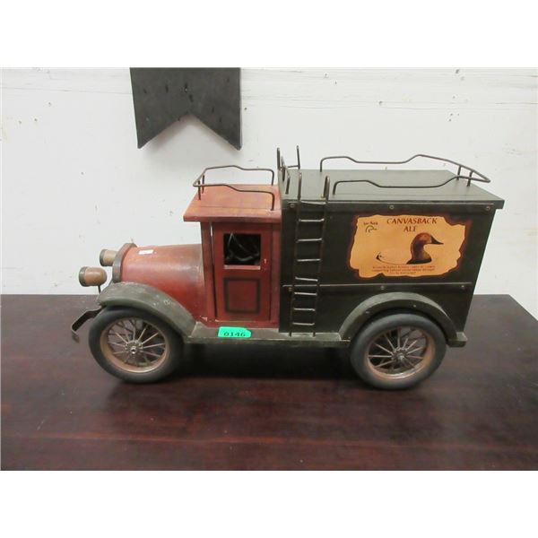 Large Canvas Back Ale Wood Truck Model