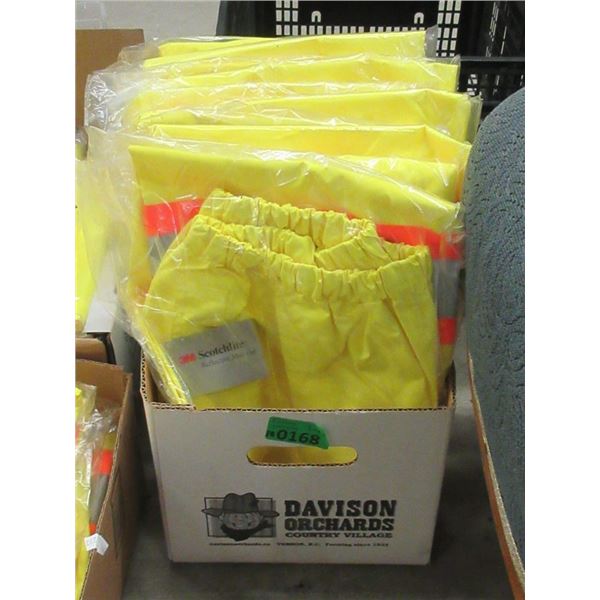 10 New Hi-Viz Rain Pants - Size XL