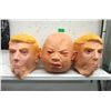 Image 1 : 3 New Full Face Masks - 2 Trump & 1 Crying Baby