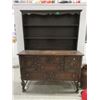 Image 1 : Antique Oak Welsh Cupboard with Hutch