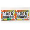 Image 1 : 2 Sets of 9 Small Bottles of Semi-Precious Stones