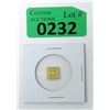 Image 1 : 1 Gram Geiger Edelmetalle .9999 Gold Bar