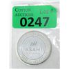 Image 1 : 1 Oz. Asahi Refining .999 Silver Round