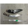Image 1 : 15" Knife Blade & 12" Kukri with Sheath