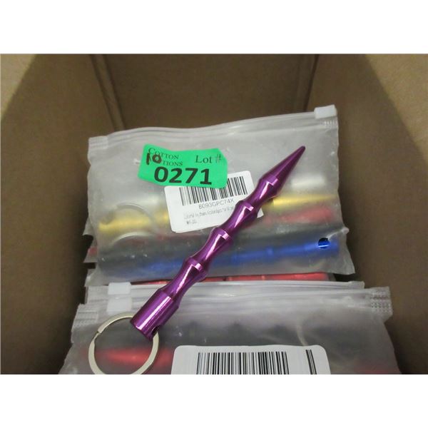 10 Packages of 6 Self Defense 6" Keychains