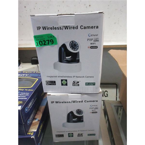 2 IP Wireless/Wired Cameras