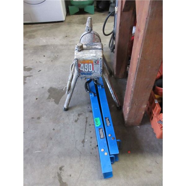 Pair of Saw Horses & 1 Paint Sprayer