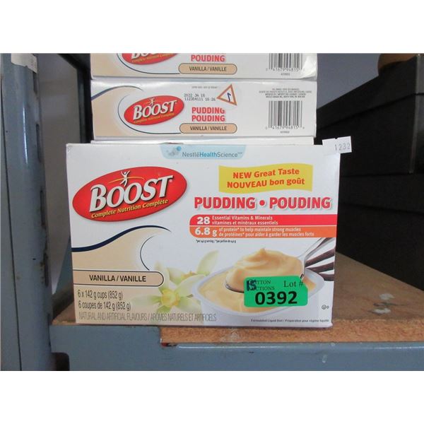 15 Boxes of Boost Vanilla Pudding