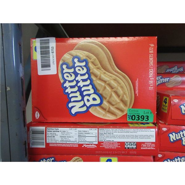 33 Boxes of Nutter Butter Cookie Packs